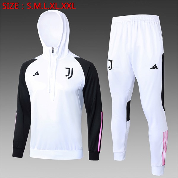 Enfant Sweat Shirt Capuche Juventus 2024 Blanc 2